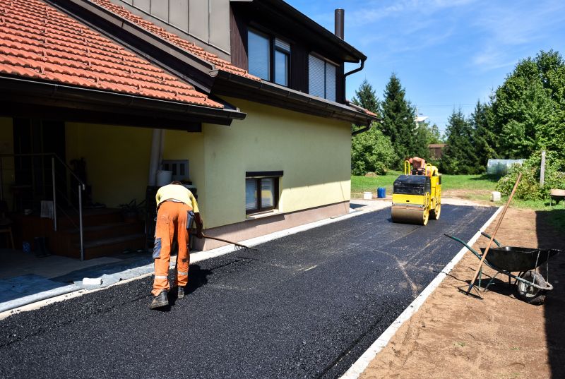 Finished Residential Asphalt Driveway