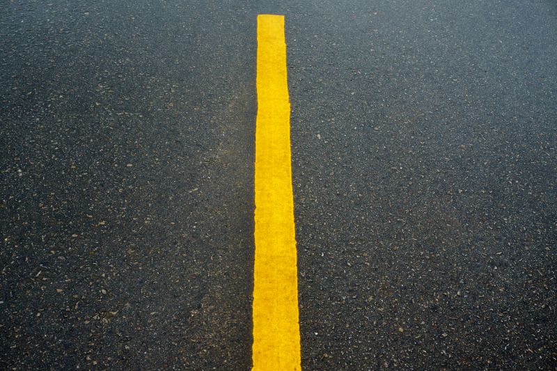 Asphalt Driveway with Clear Markings
